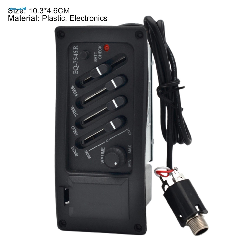 Bộ Cân Bằng 4 Băng Tần Độ Nhạy Cao Cho Đàn Guitar Acoustic