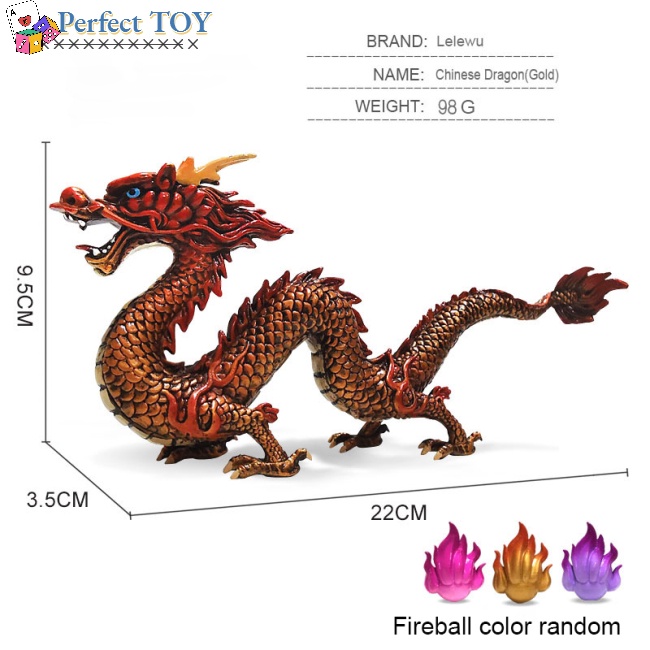 Mô Hình Rồng Trung Hoa Sống Động Như Thật Dùng Trang Trí Sưu Tầm