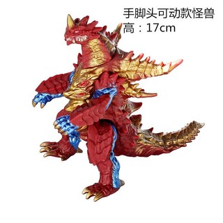 Hàng sẵn có Đồ chơi quái vật Quái vật Godzilla Trọn bộ Búp bê quái vật giá rẻ 17cm Bàn tay di chuyển Ultraman Quái vật Godzilla Hình Đồ chơi Mô hình LWYC