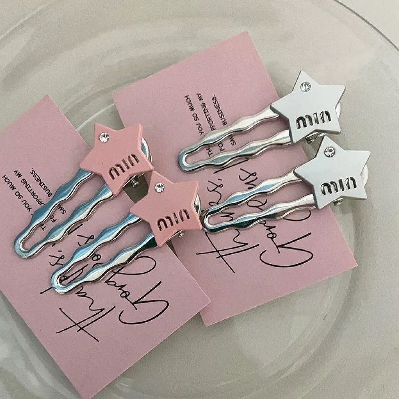 Kẹp Tóc Nhỏ Hình Ngôi Sao Năm Cánh Màu Xám Bạc Thời Trang