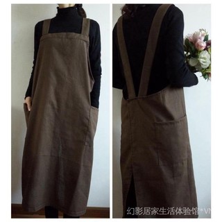 Art student-specific painting apron female overalls adult student fashion painting room work clothes anti-dirt manicure apron YORX