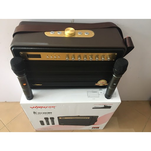 Loa Bluetooth karaoke Vimu/W-King K6L công suất 120w 2 míc đi kèm/W-king k6S/K6 Plus