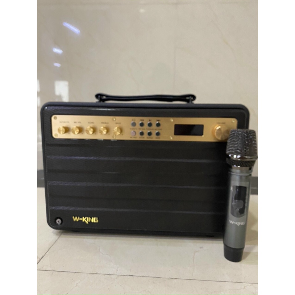 Loa Bluetooth karaoke Vimu/W-King K6L công suất 120w 2 míc đi kèm/W-king k6S/K6 Plus