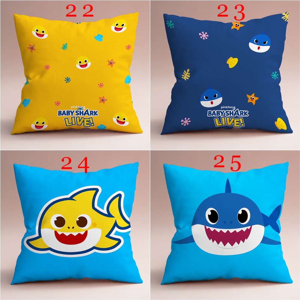 Vỏ Gối Đơn In Hình Cá Mập Một Mặt Trang Trí Phòng Khách / Ghế Sofa / Xe Hơi / Quà Tặng Cho Bé