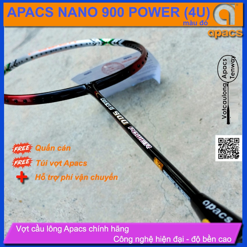 Vợt Cầu Lông Apacs Nano 900 Power Đen Chính Hãng