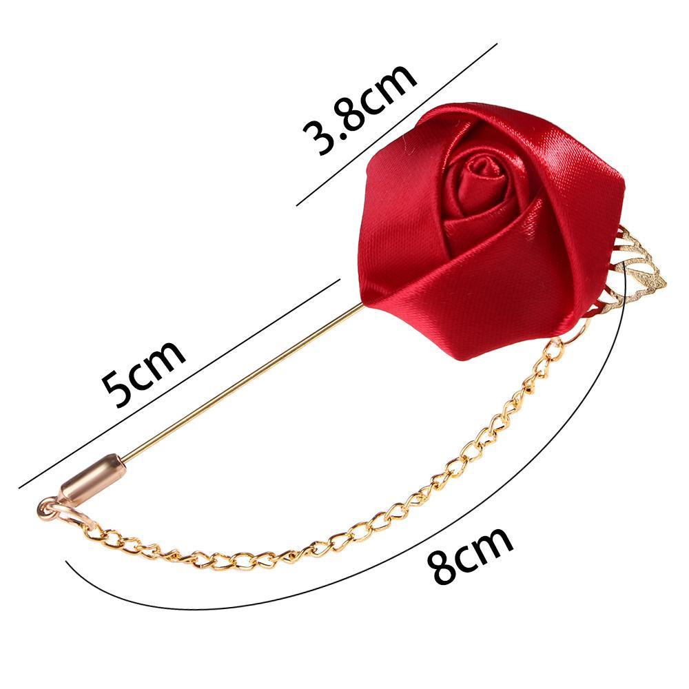 Ghim Cài Áo Hình Hoa Hồng Nhiều Màu Sắc Bằng Vải canvas Thời Trang