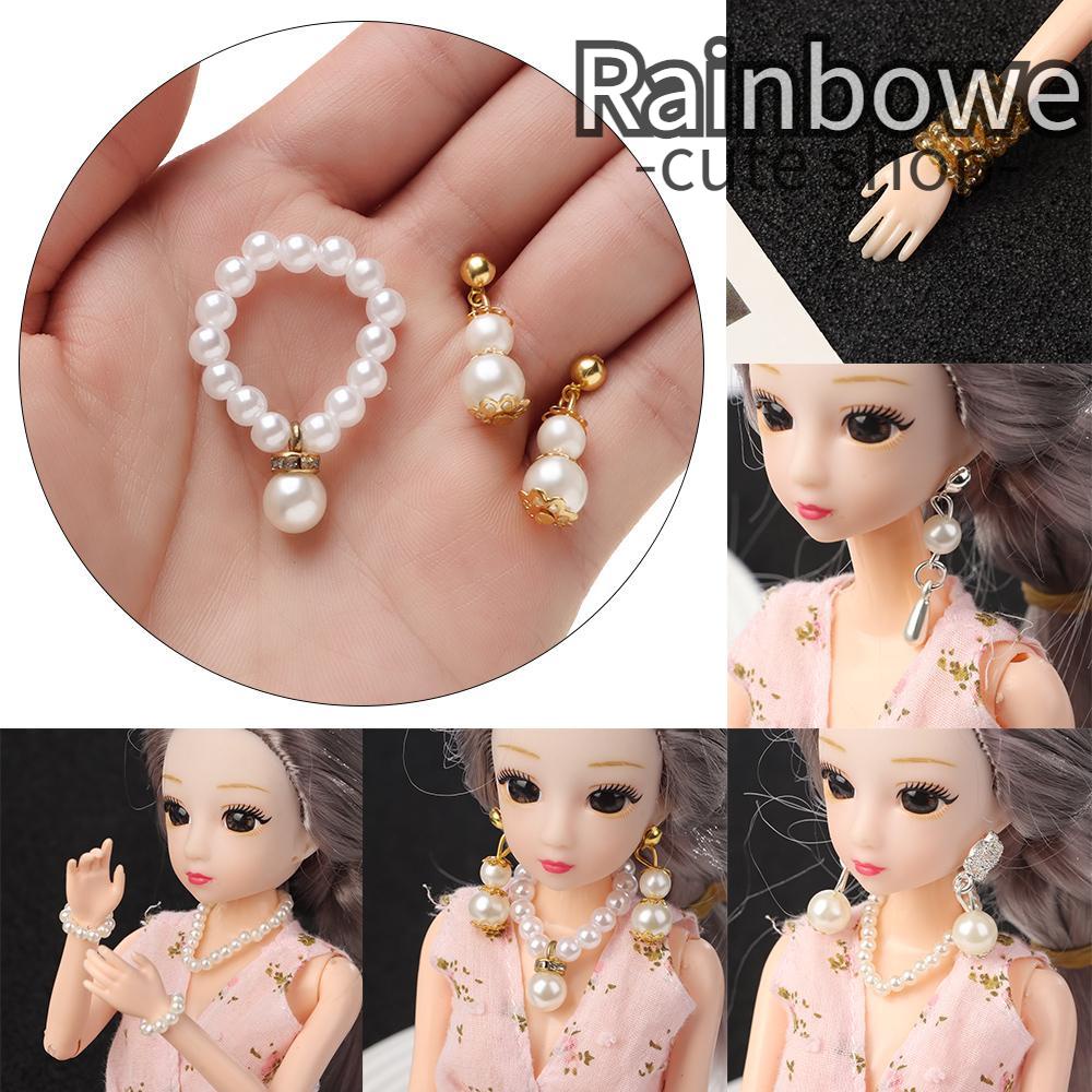 Bông Tai Thời Trang Màu Cầu Vồng Cho Búp Bê Tỉ Lệ 1 / 6