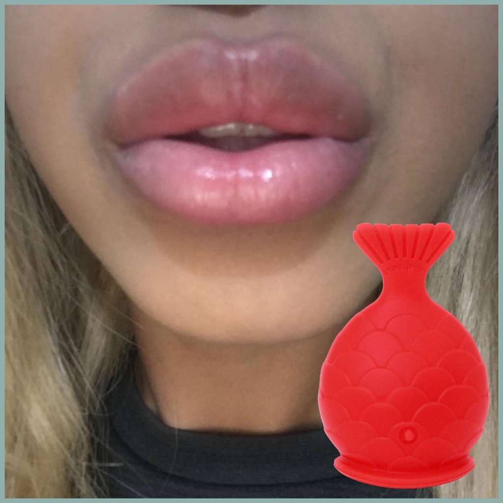 Dụng Cụ Bơm Môi Bằng Silicon Mềm Tự Nhiên Hình Con Cá