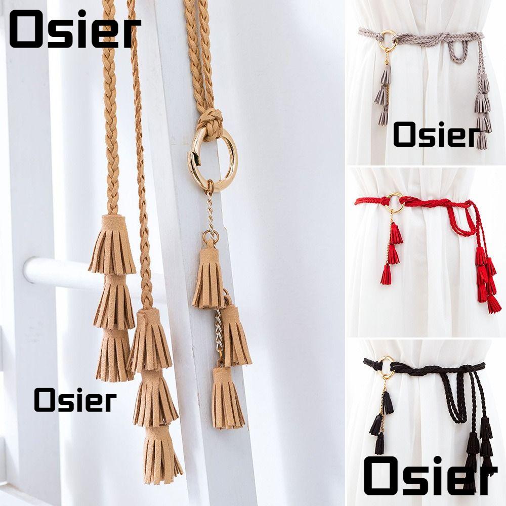 1 Dây Cột Eo Bằng Vải Dệt Phong Cách Dân Tộc Cho Nữ Mặc Đầm