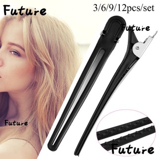Bộ 3/6/9/12 Kẹp Bướm Tạo Kiểu Tóc Chuyên Nghiệp Cho Salon Làm Đẹp