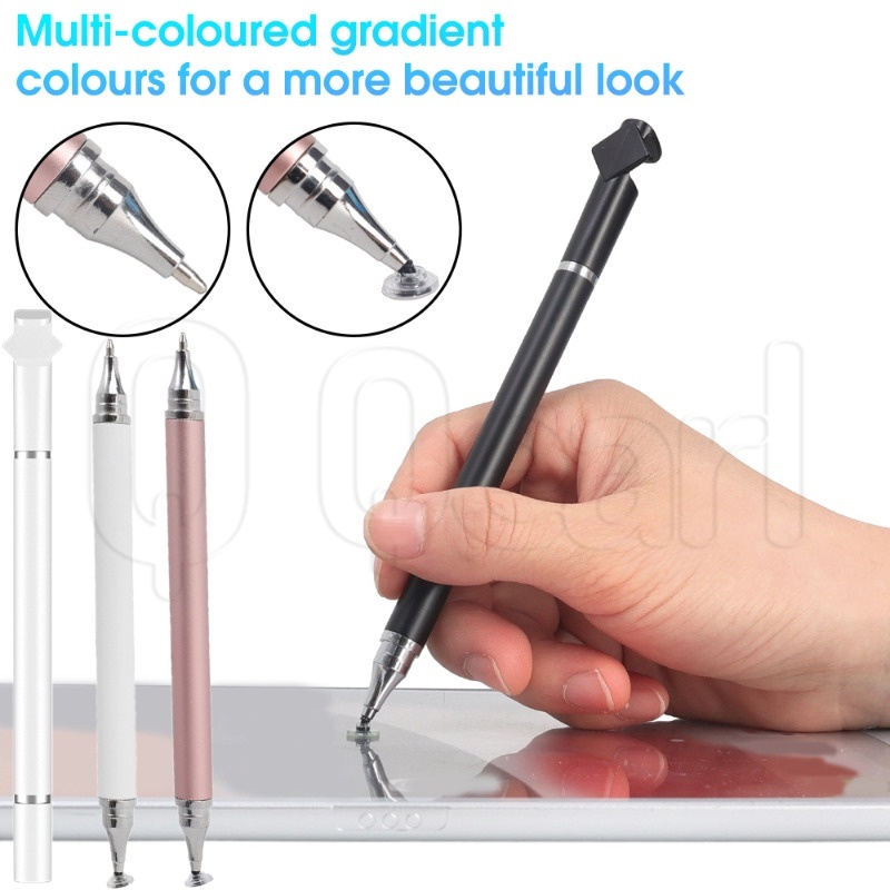 Bút Cảm Ứng Hai Đầu 3 Trong 1 Bằng Nhựa Sáng Tạo / Giá Đỡ Điện Thoại / Máy Tính Bảng / Bút Vẽ Màn Hình Cảm Ứng Thông Dụng