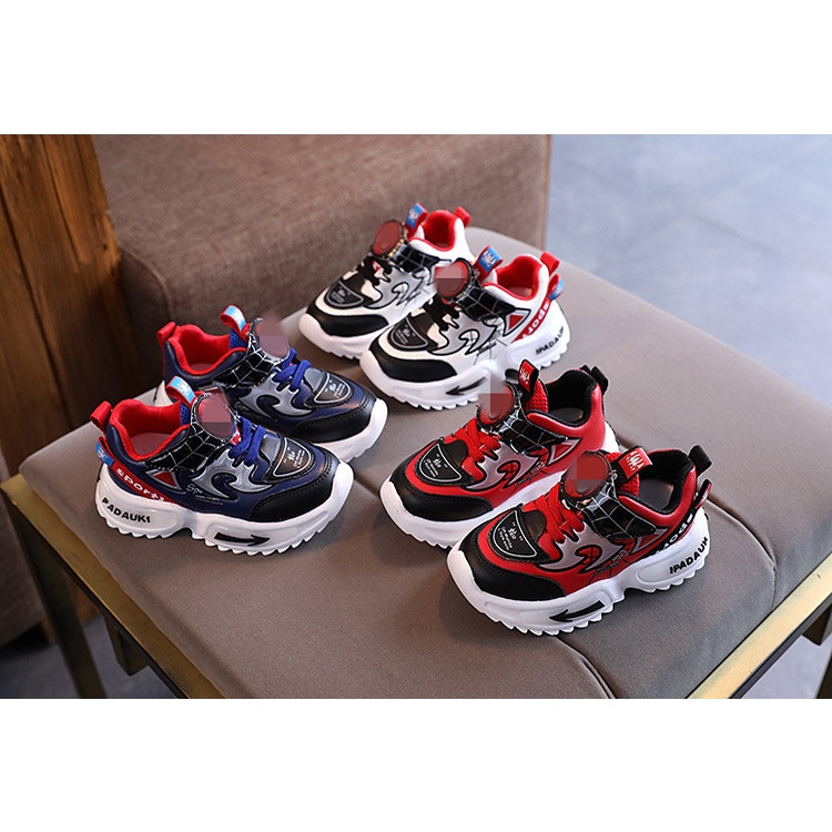 CUTE Giày trẻ em mới phiên bản hàn quốc giày chạy bộ da giày thể thao nam