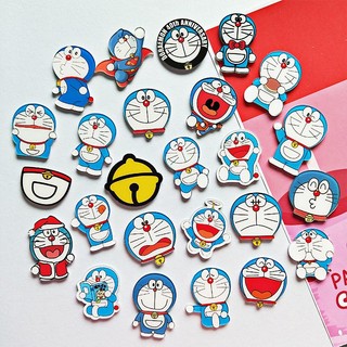 Huy hiệu cài áo hình mèo máy doraemon đáng yêu