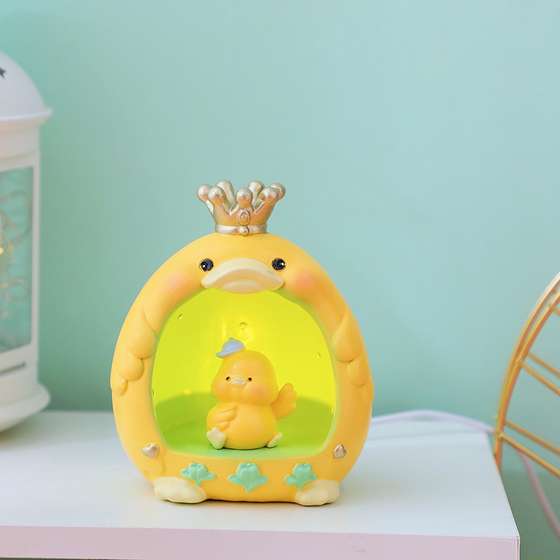 Đèn Ngủ Để Bàn Hình Thú Cưng Hoạt Hình Bằng Nhựa resin Dễ Thương Sáng Tạo Dùng Trang Trí Phòng Ngủ