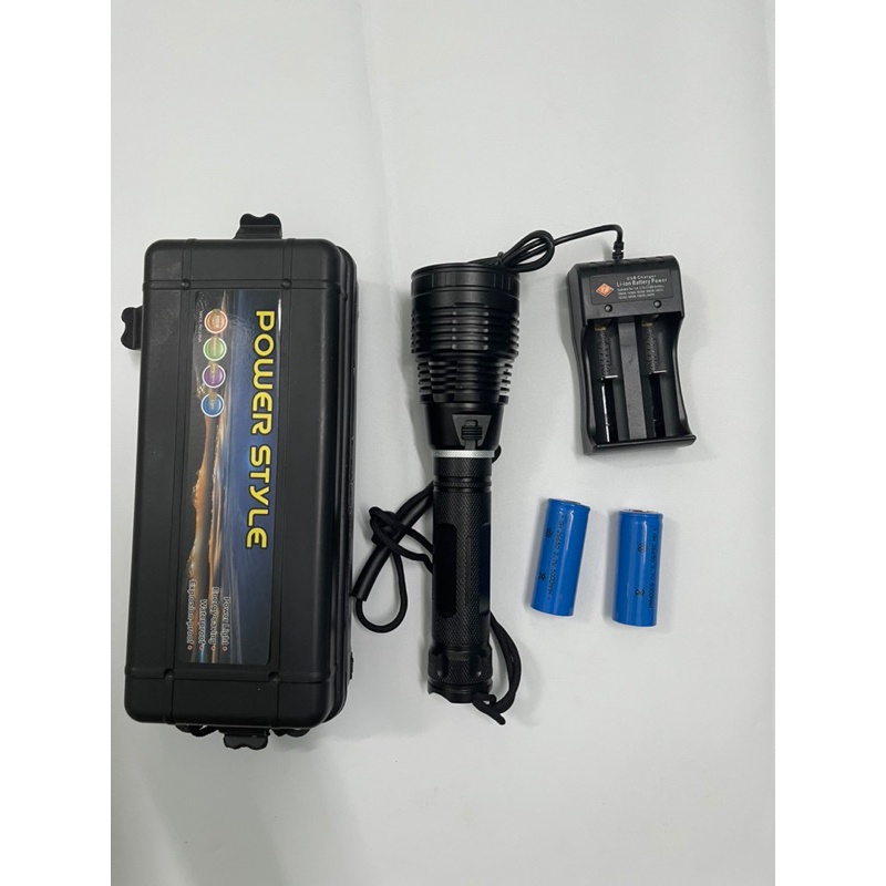 Đèn lặn siêu sáng P70 cho thợ lặn chuyên nghiệp, đèn trống nước tuyệt đối với độ chịu nước lên tới 30m sử dụng 2 pin