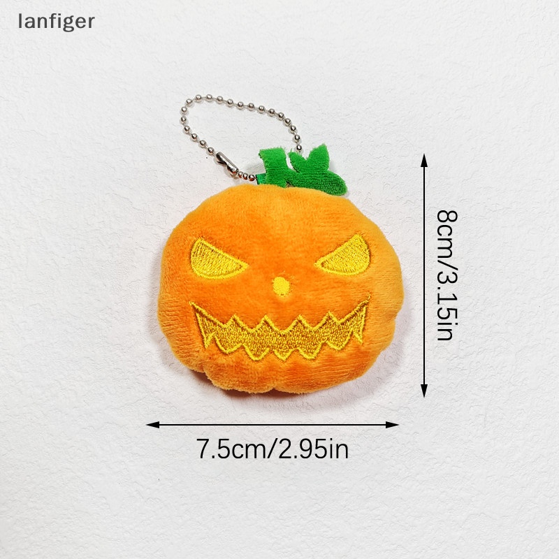Móc Khóa Bông Hình Trái Bí Ngô Halloween Dễ Thương