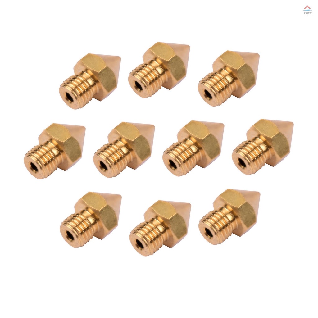 Bộ 10 Vòi Phun Đồng 0.4mm Cho Máy In 3D CR-10S Pro 1.75mm