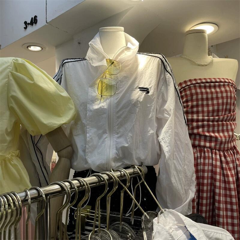 Áo khoác bóng chày màu xanh lá cây murioki dành cho nữ 2023 phong cách amrican áo khoác ngắn mới về