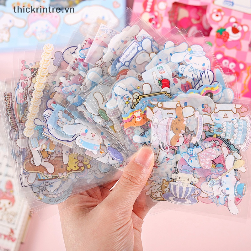 Bộ 25 Tấm Sticker Hình Sanrio Dễ Thương Bằng PVC Chống Nước Dùng Trang Trí Sổ Tay DIY