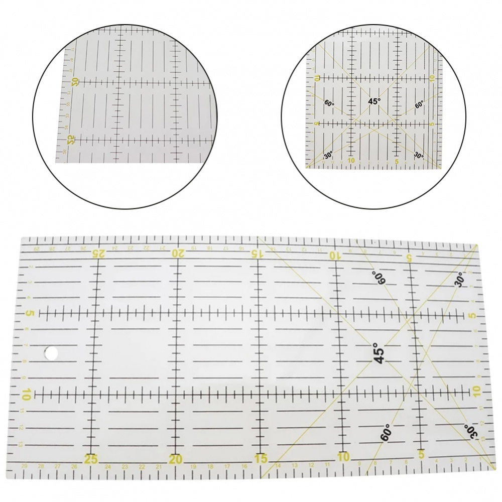 1 Thước Đo Lường acrylic 30 * 15cm