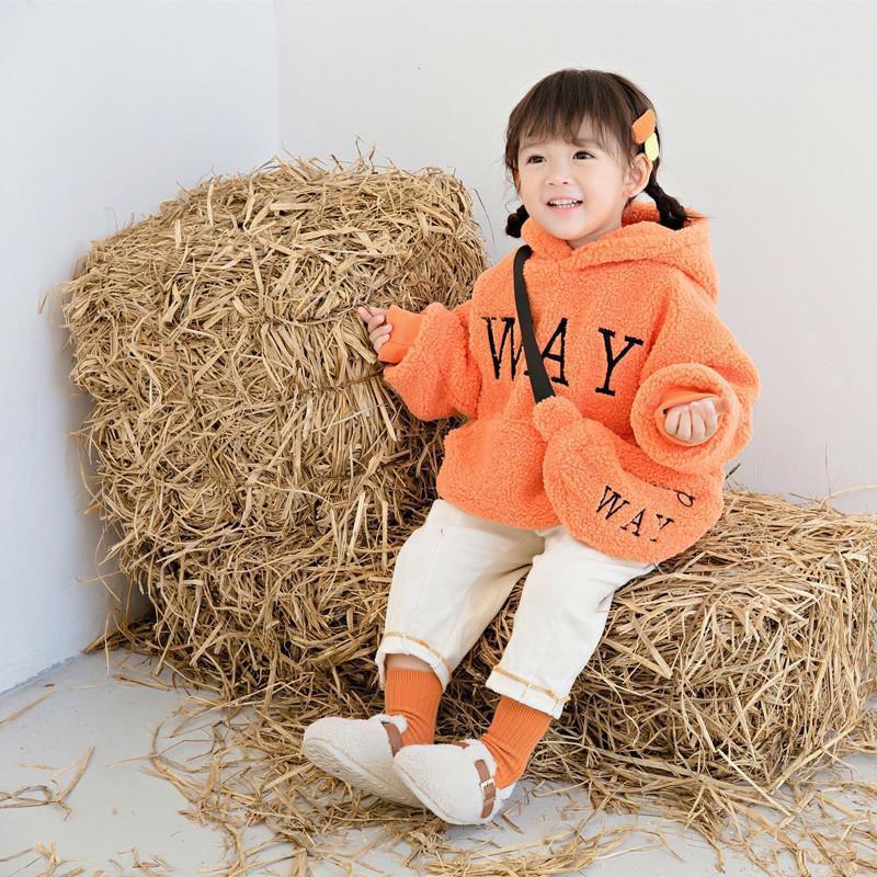 Áo Khoác Len Giả Lông Cừu Phối Nhung Dày Thời Trang Thu Đông Mới Cho Mẹ Và Bé