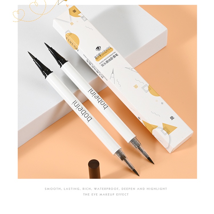 Bobeini Bút Kẻ Mắt 2 Trong 1 Nhanh Khô Chống Thấm Nước Và Mồ Hôi Không Bị Nhòe HBA896