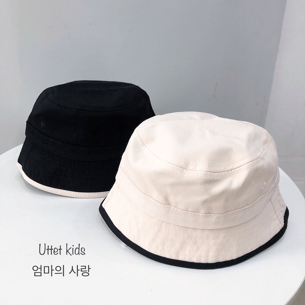 MŨ BUCKET VÀNH 52CM PHONG CÁCH HÀN QUỐC CHO BÉ GÁI VÀ BÉ TRAI