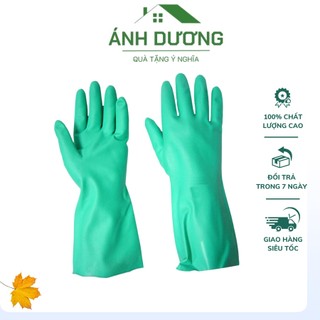 Găng tay cao su xanh Nitren Malaysia chính hãng