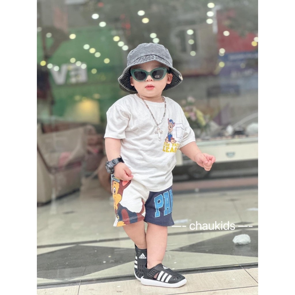 SALE SET BỘ COTTON HÌNH CHÚ CHÓ CỨU HỘ 8-18KG