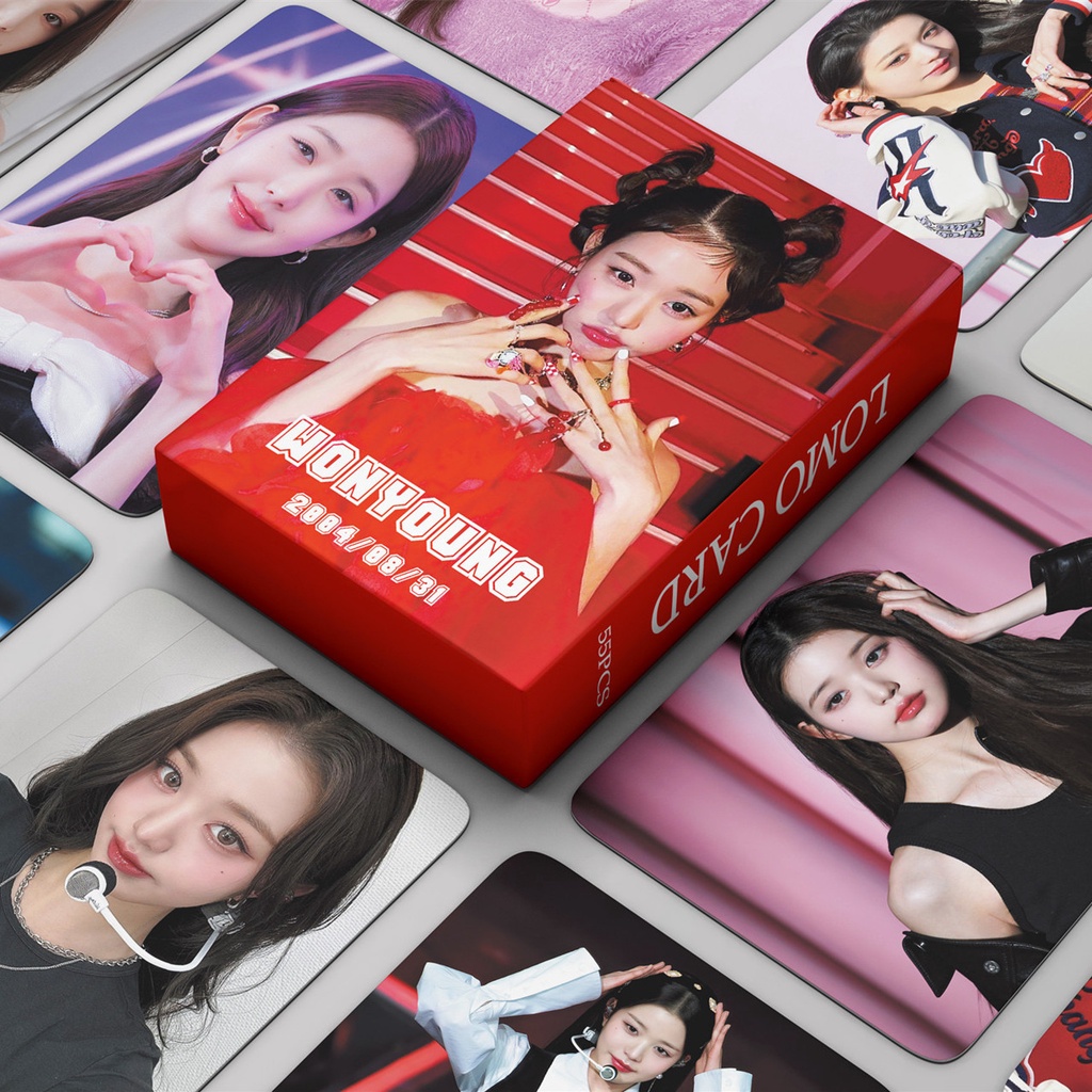 55pcs/box IVE Album WAVE Photocards Rei Wonyoung Yujin Liz Leeseo Gaeul Lomo Cards Japan Single Song Kpop Postcards Series LETAOTAO2023