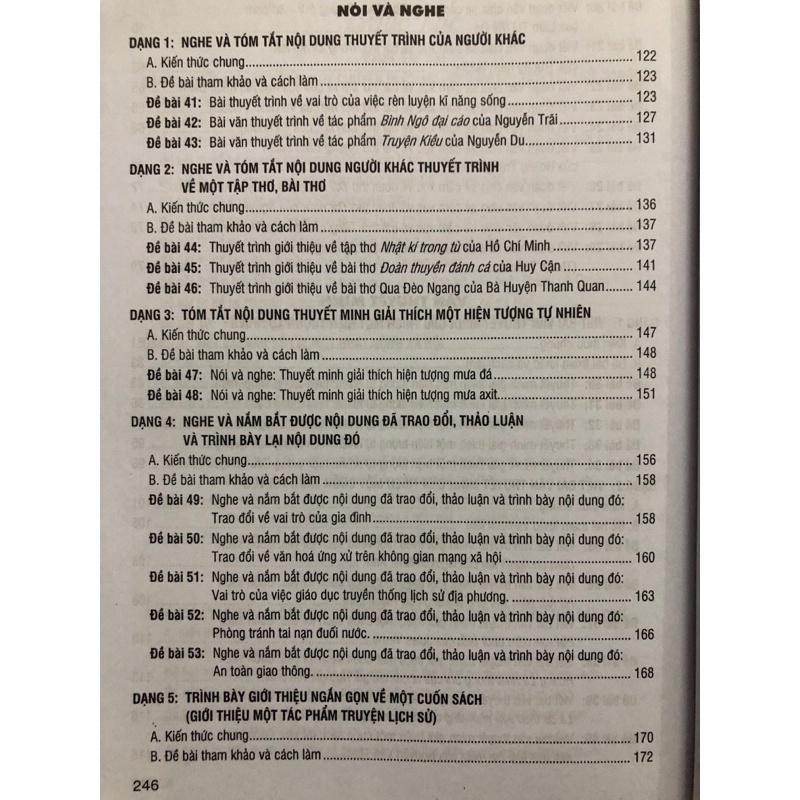 Sách - Hướng dẫn Viết, Nói và Nghe các dạng Văn Lớp 8