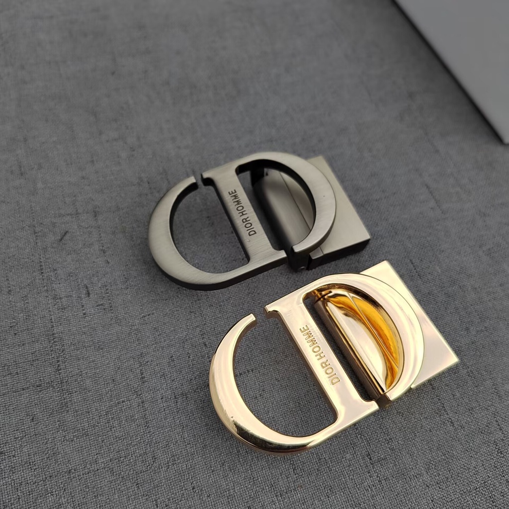 Dior thắt lưng mỏng da thật dây đeo thắt lưng thời trang blogger xu hướng thắt lưng ghim khóa thắt lưng nam và nữ đồng quê