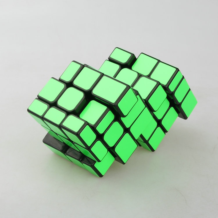 [CT Gương Khoảng Cách 3x3 Khối Lập Phương Không. 1 Miếng Dán Hình Khối Lập Phương Màu Xanh Lá Dạ Quang Màu Xanh Lá Cây Đen