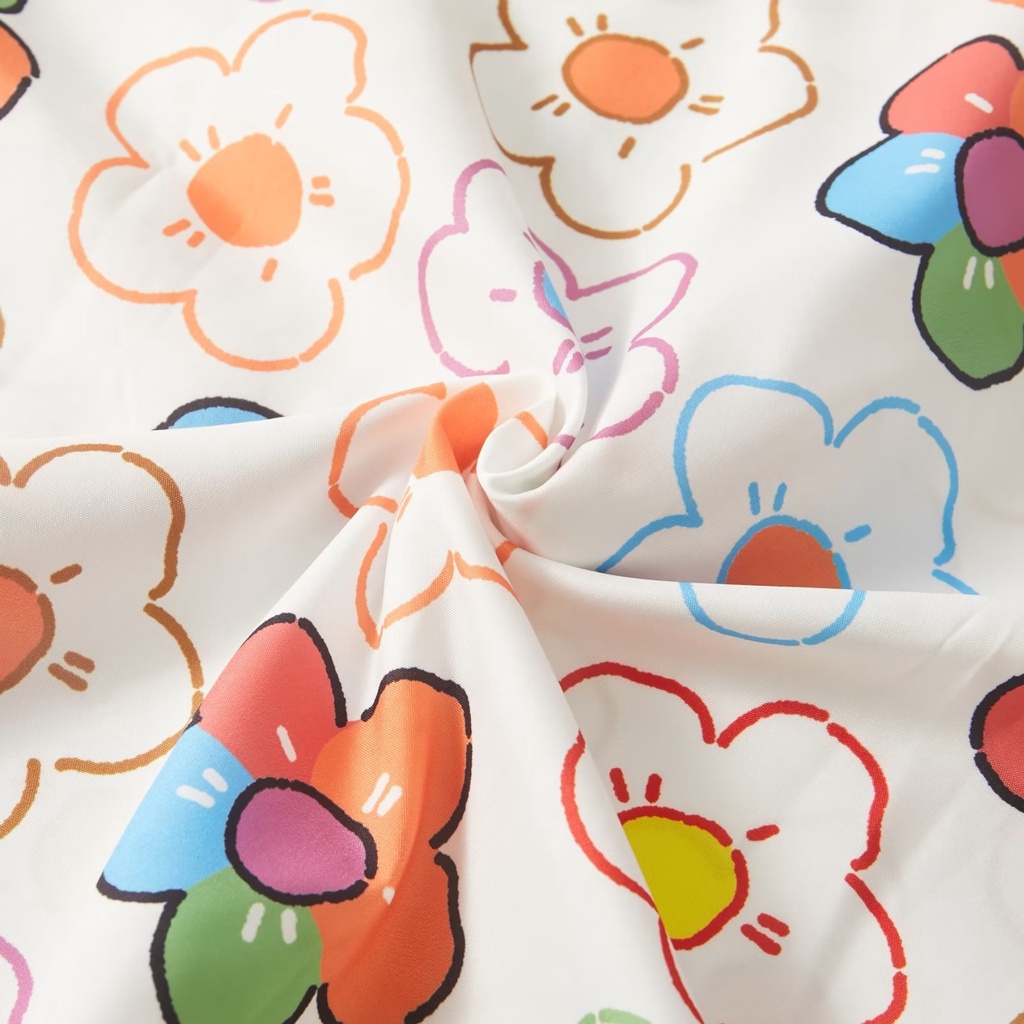 Áo Sơ Mi Tay Ngắn Cổ Đứng In Họa Tiết Hoa Đơn Giản Thời Trang Mùa Hè Phong Cách Hàn Quốc Cho Nam