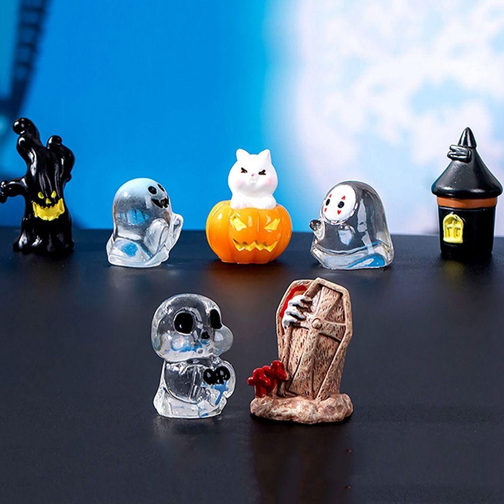 Augustine Quả Bí Ngô mini Bằng Nhựa resin Sáng Tạo Dễ Mang Theo Trang Trí Nhà Cửa Dịp halloween
