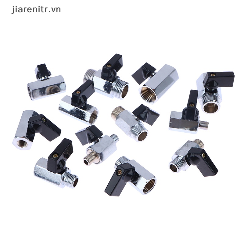 Van Khóa Khí Nén Khí Gas / Dầu / Nước Bằng Đồng Thau 2 Điểm Mini