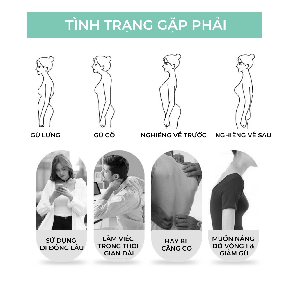 Đai Chống Gù Lưng Bảo Vệ Vòng 1, Định Hình Cột Sống Hỗ Trợ Nhảy Dây Vải Thun Co Giãn Thoáng Khí, Thích Hợp Cho Nam Nữ