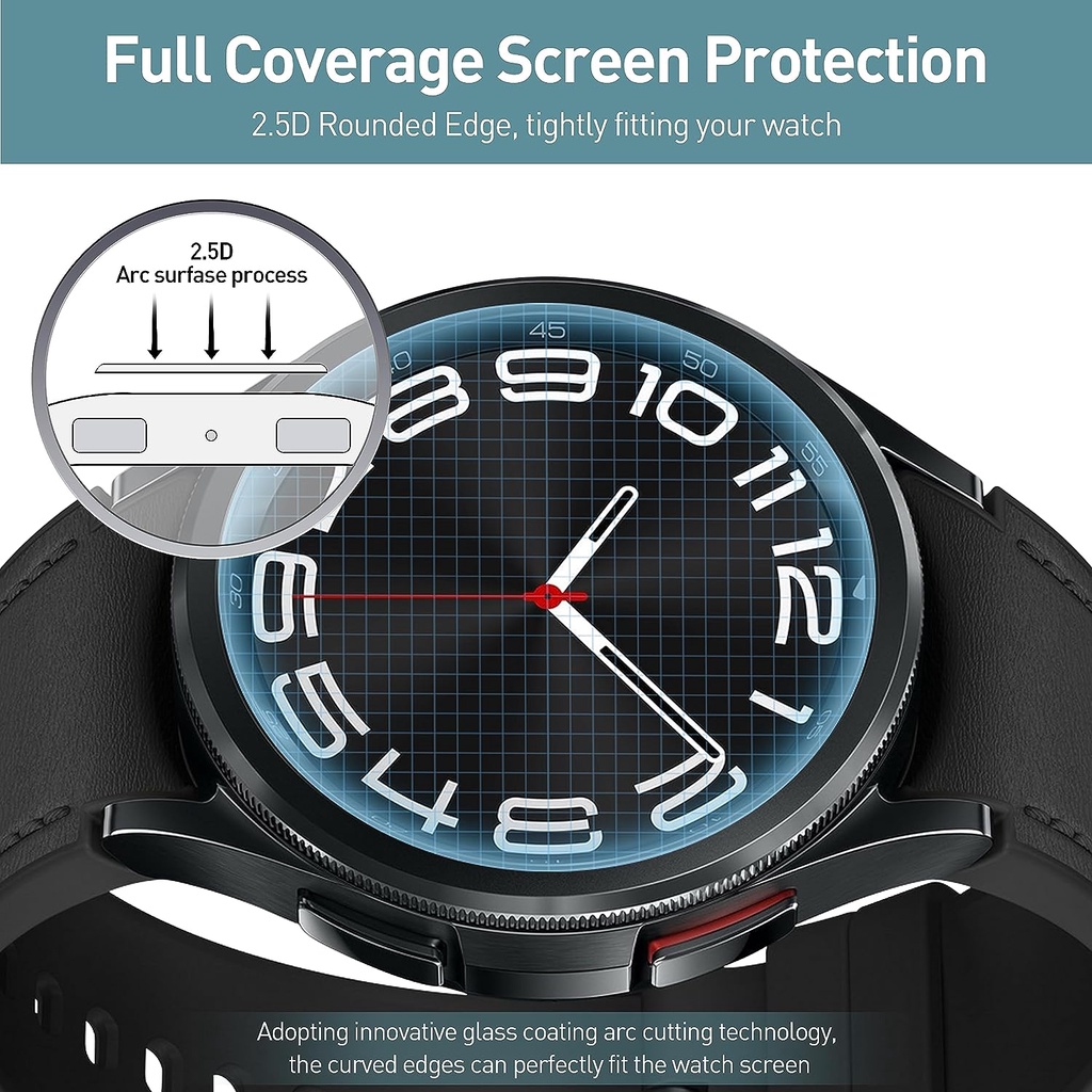 Phim dán kính cường lực cho samsung galaxy watch 6 40mm 44mm watch6 classic 43mm 47mm smartwatch screen protector watch film