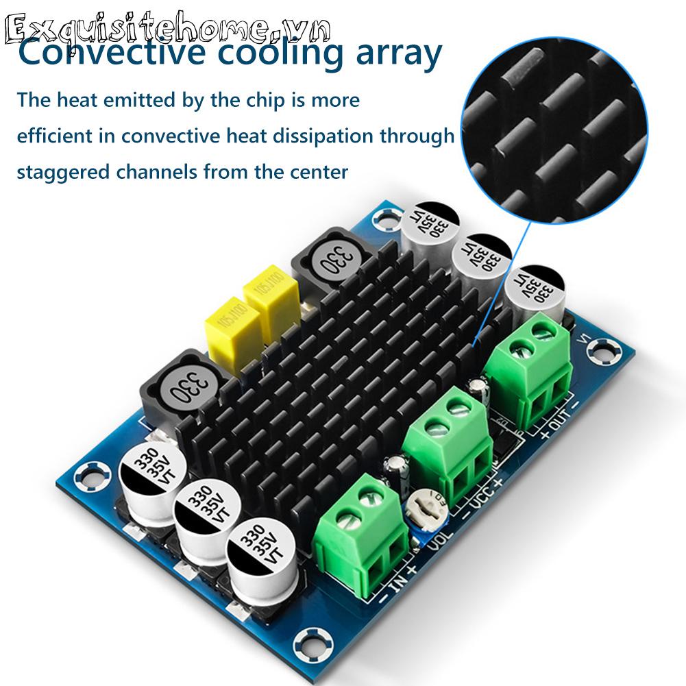 Bộ khuếch đại âm thanh đơn kênh xh-m542 tpa3116d2 bảng mạch khuếch đại kỹ thuật số ô tô 100w