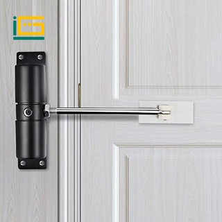 Cửa closer hộ gia đình bánh xe đai đen có thể điều chỉnh cửa tự động đóng cửa hợp kim kẽm nhẹ cửa lò xo
