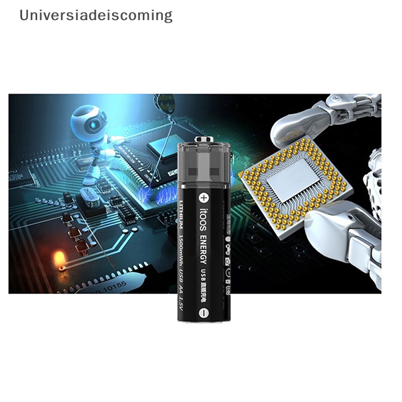 Universiadeiscoming ^^ 1.5v aa 1500mah usb có thể sạc lại aa usb lithium mới * mới