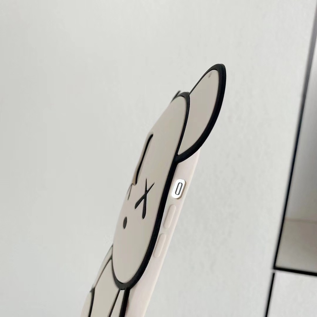 Oppo a95 a94 a93 a92 a72 a55 a54 a74 a5s a3s a16 a17k a12 a15 a53 a33 a31 a57 a77 a96 a98 a73 a5 a9 a78 dễ thương bạo lực gấu xu hướng phong cách thiết kế độc đáo vỏ điện thoại di động silicon mềm