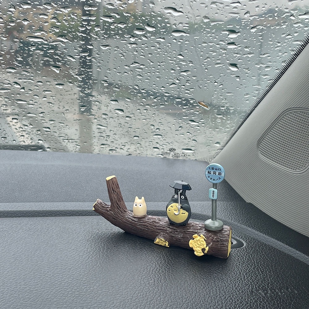 Hayao miyazaki totoro trung tâm trang trí ô tô bảng điều khiển nội thất ô tô đồ trang trí nội thất sáng tạo dễ thương