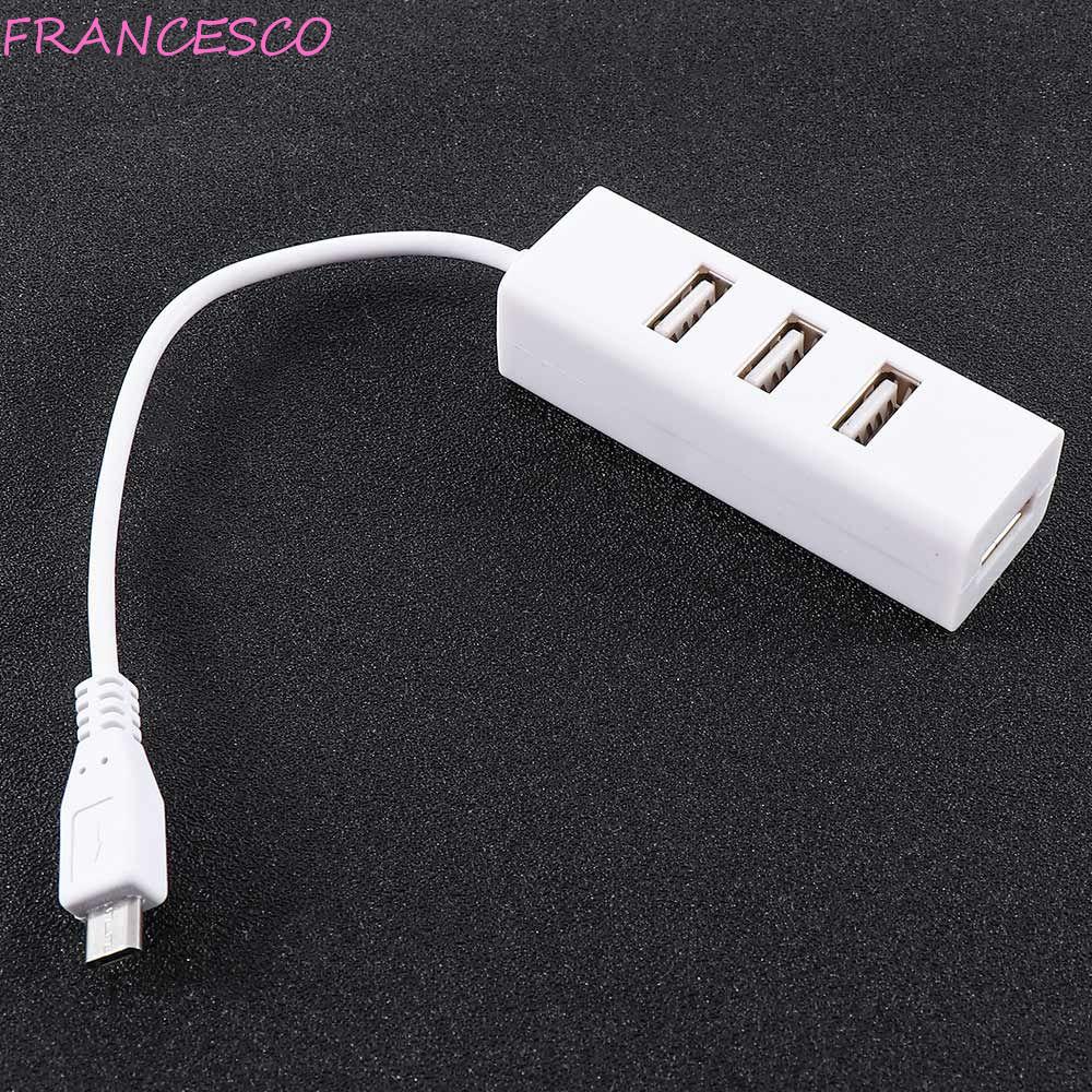 Cáp mở rộng francesco đa chức năng micro usb otg hub 4 cổng bộ chuyển đổi