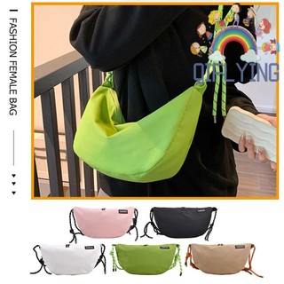 Túi clutch nữ thường vải oxford túi đeo chéo màu rắn cho du lịch văn phòng