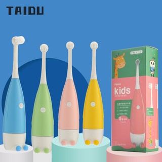 TAIDU Bàn chải đánh răng điện trẻ em bàn chải đánh răng mềm làm sạch răng bàn chải đánh răng điện