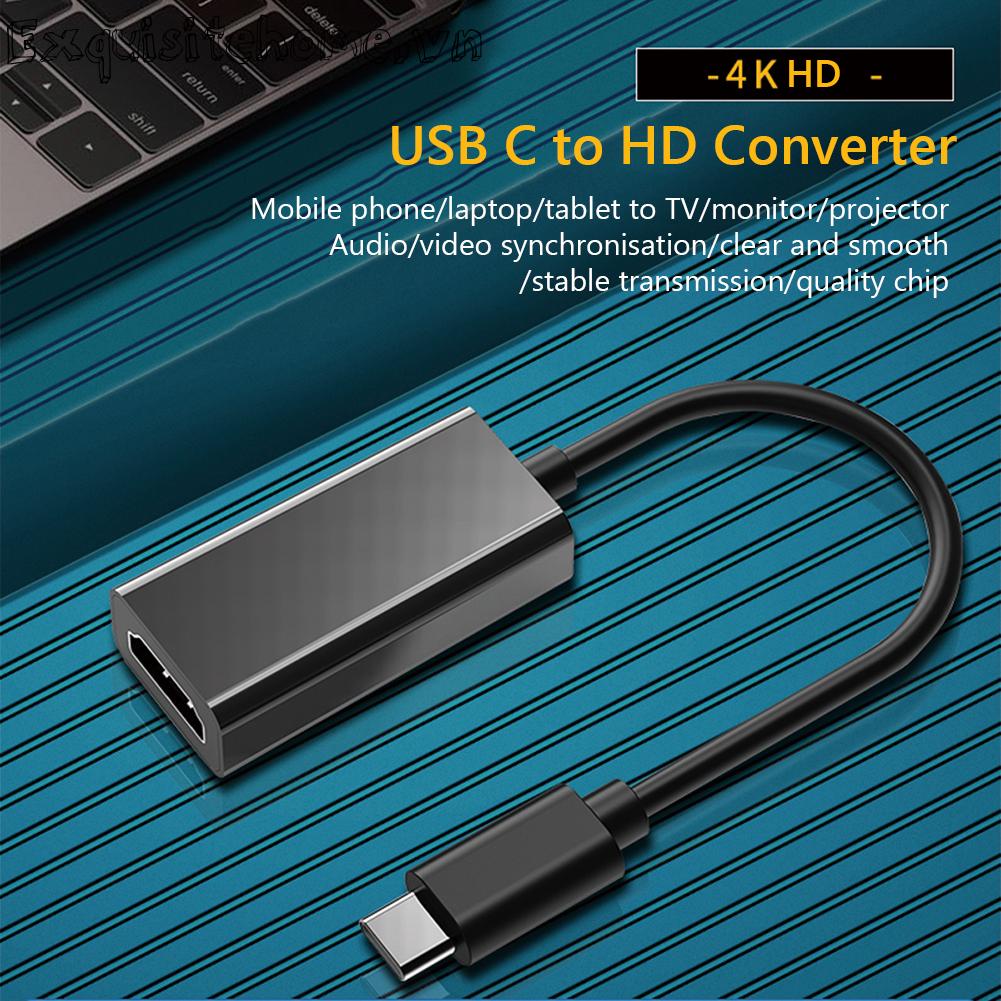 Cáp chuyển đổi tương thích 4k usb3.1 usb type c sang hdmi cho samsung microsoft