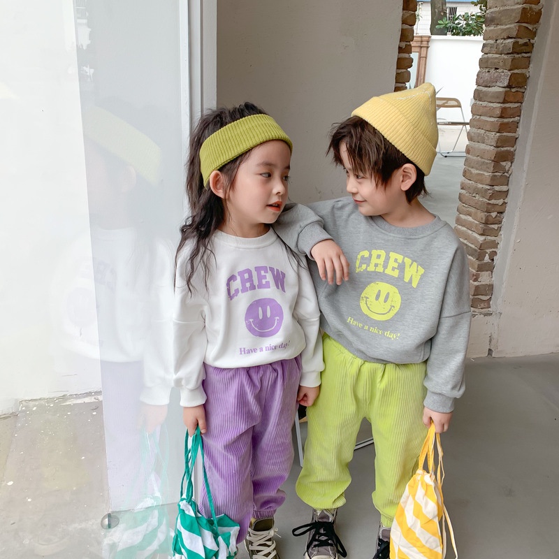 Áo len trẻ em cô gái hoạt hình áo in hình bé trai áo khoác thời trang giản dị