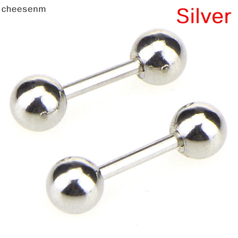 Cheesenm thép không gỉ barbell ear cartilage tragus helix stud bar earrings vn