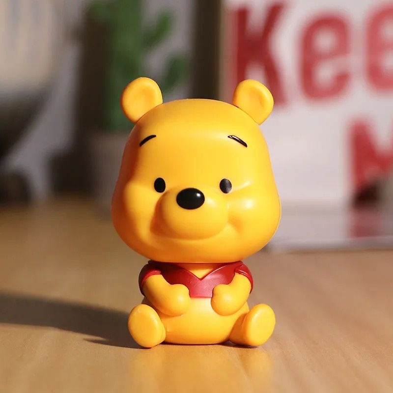 8 cm anime winnie the pooh hành động hình bánh topper pooh tigger piglet kawaii doll pvc sưu tầm mô hình đồ chơi trẻ em quà tặng trang trí bánh